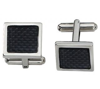 Forza Stainless Steel Carbon Fiber Cuff Links —