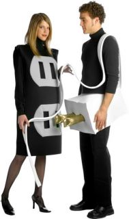 Adult Plug and Socket Funny Couples Halloween Costume