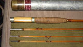 Leonard Bamboo Fly Rod 7ft 6 Model 49 4 5wt 3pc 2 tips Very Good