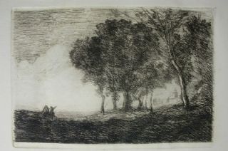 French Etchers Etchings of Corot Jacquemart Daubigny Chauvel Riordan