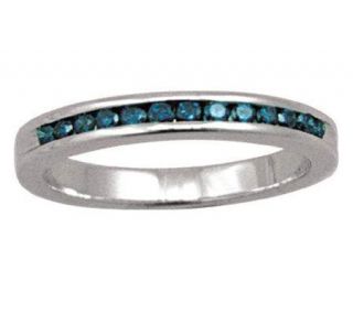 Affinity Diamond 1/4 ct tw Blue Diamond Ring, Sterling —