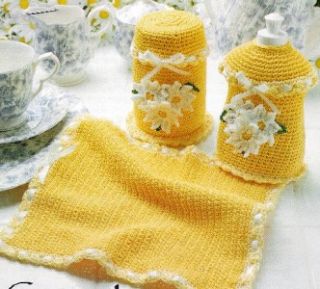 39M Crochet Pattern for Dishcloth Dish Soap Bottle Storage Jar Covers