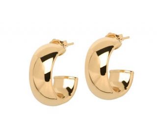 EternaGold Bold Domed Hoop Earrings, 14K Gold   J307244