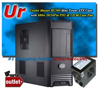 Cooler Master RC360 Mini Tower ATX Case 680W PSU w Fan