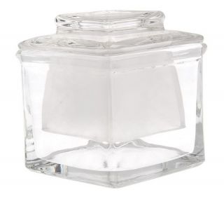 Handpainted or Clear 2 piece Glass Butter Keeper —
