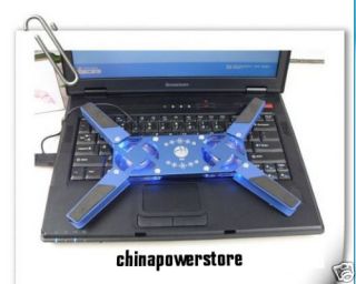 USB 2 Fan Light Laptop Notebook Cooling Pad Cooler 2113