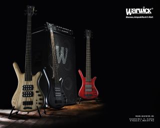 2007 Warwick Corvette Standard Nirvana Black 5 String Bass Guitar