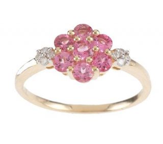 80 ct tw Pink Spinel and Diamond Accent Ring, 14K —