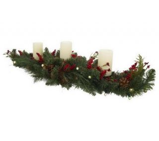 BethlehemLights BatteryOperated 48TripleCandle Centerpiece with Timer 