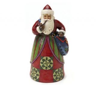 Jim Shore Classic Santa with Bag Figurine —