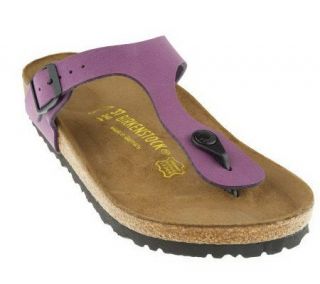 Birkenstock Thong Sandals w/ Adjustable Buckle —