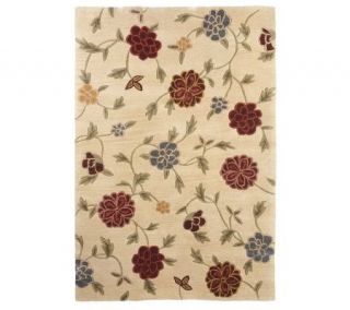 Royal Palace Flowers inBloom 4X6 Handmade Wool Rug —