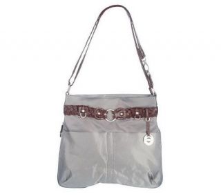 Travelon Shoulder Bag with Braided Belt Detail —