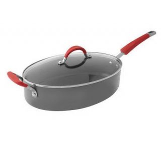Rachael Ray Hard Anodized Dishwasher Safe 5qt. Covered Oval Saute Pan 