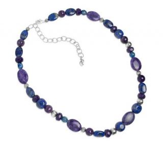 Carolyn Pollack Shades of Purple and Lapis 18Necklace —