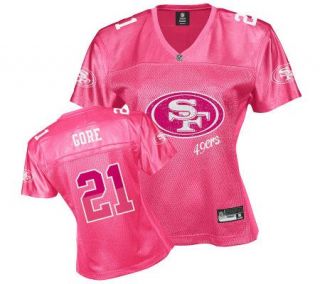 NFL San Francisco 49ers Frank Gore Womens PinkFem Fan Jersey