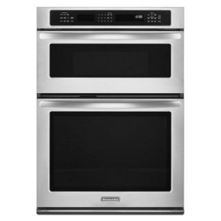 KitchenAid Double Oven Microwave Combination KEMS309BSS