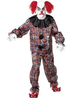 Adult Mens Scary Clown Halloween Smiffys Fancy Dress Costume  L