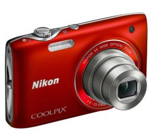 Nikon Coolpix S3100 14MP Digital Camera w/ 8GBSD Card & Case