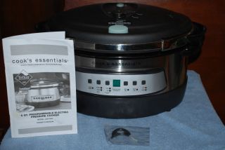 Cooks Essentials 6qt Programmable Electric Pressure Cooker CEPC660