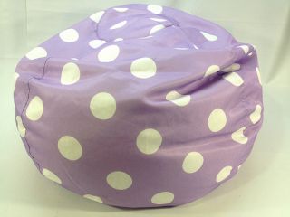 New Comfort Research Lavender Polka Dot Bean Bag Chair 