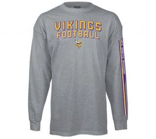 NFL Minnesota Vikings Mens Stacks Long Sleeve T Shirt —