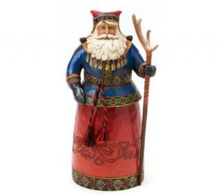 Jim Shore Lapland Santa with Horned Staff Figurine —