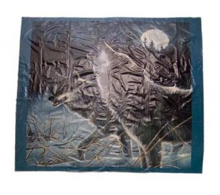 Hautman Brothers Howling Wolf Shower Curtain —