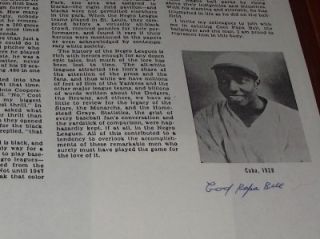 James Cool Papa Bell Autograph Negro Leagues Superstar & HOFer PSA/DNA
