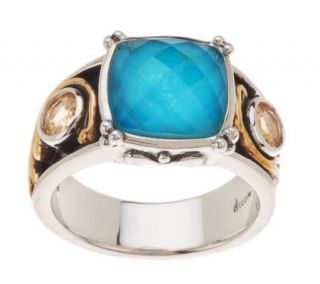 Echo of the Dreamer Acanthus Gemstone Doublet Ring —