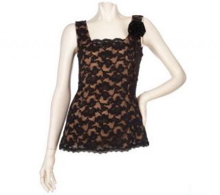 Kathleen Kirkwood Riviera Lace Cami with Removable Pin —