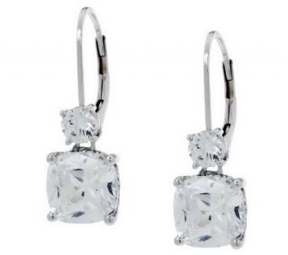 Epiphany Diamonique 4.50 ct tw Double Drop Earrings —