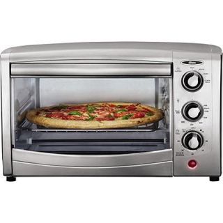 the oster brushed stainless steel countertop oven features full size