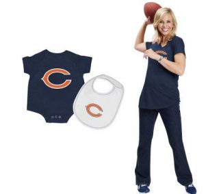 NFL Chicago Bears Womens Maternity Top & Infant Set —