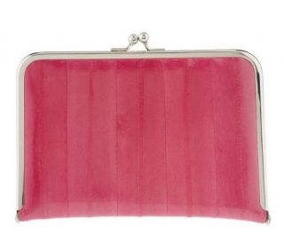 Lee Sands Ladies Framed Eelskin Clutch Wallet —