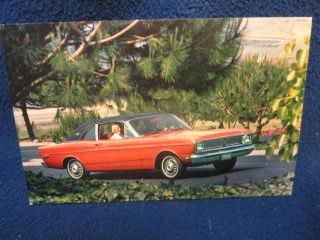 1968 Ford Falcon Future Sports Coupe. Factory Proimo postcard. Unused
