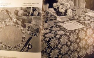  Crochet Pattern Booklet Favorites Doilies Tablecloth Bedspread