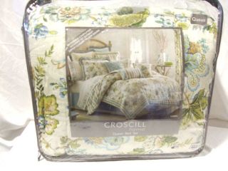 croscill corfu queen comforter set color corfu multi blue retail value
