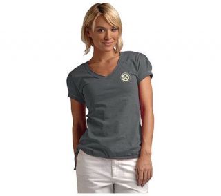 NFL Touch By Alyssa Milano Steelers Womens Organic Bubble Tee