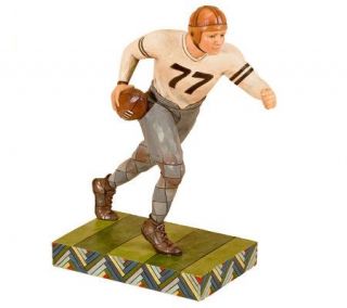 Jim Shore Heartwood Creek Football Player Figurine —