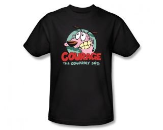 Courage The Cowardly Dog Logo Cartoon Network Adult T Shirt Tee