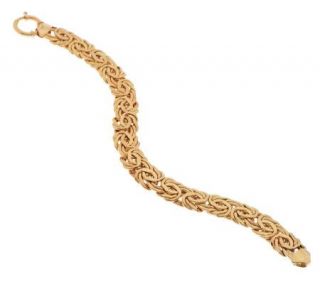 Bold Polished Byzantine Bracelet 14K Gold, 12.4g   J271265