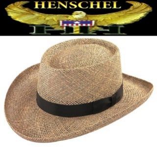 Henschel Hats Gambler Seagrass Straw Western Cowboy Hat