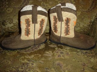 Silversmiths Youth Cowboy Kickers Slippers Sz LG XLG 3 4 5 6