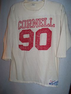  1990s Champion 100% Cotton Cornell Big Red Hammered Football Jersey
