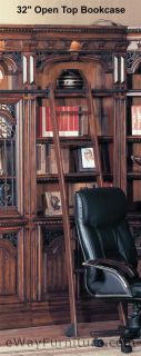  Barcelona Library Corner Bookcase Wall with Writing Desk Furniture