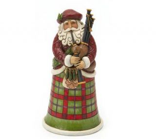 Jim Shore Scottish Santa Figurine —