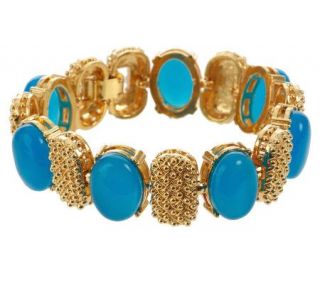 As Is Nolan Milers Blue Cabochon In the Mix Bracelet —