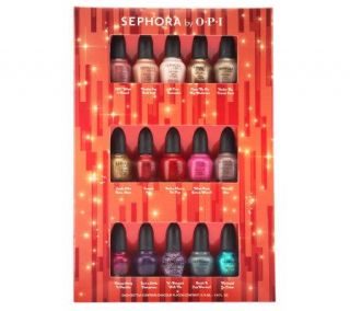 Sephora by OPI Merry & Bright 15 piece Holiday Nail Collection 