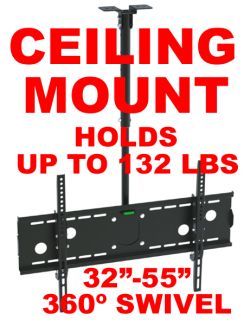 LED LCD Plasma Flat Screen TV Ceiling Mount Tilt 32 55 bracket